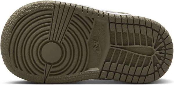 Jordan - Boy - TD Jordan 1 Mid - Black/White/Medium Olive
