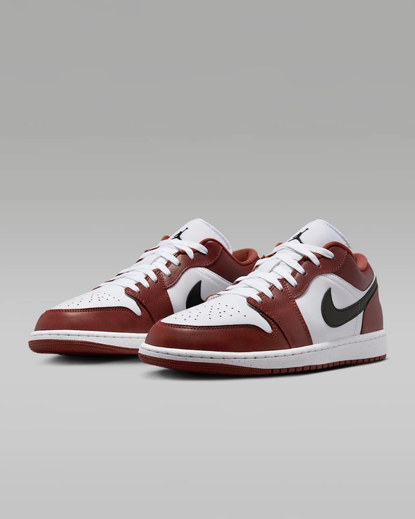 Jordan - Men - Air Jordan 1 Low SE - White/Black/Dark Pony