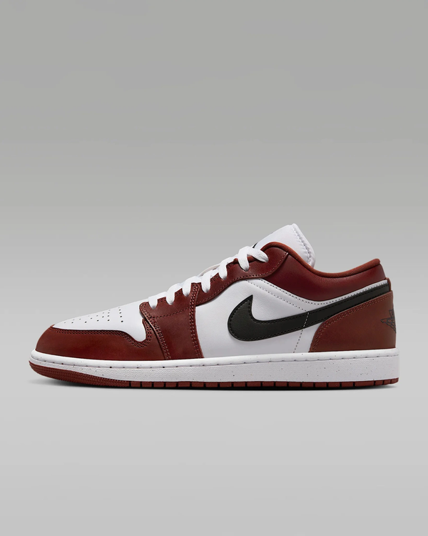 Jordan - Men - Air Jordan 1 Low SE - White/Black/Dark Pony
