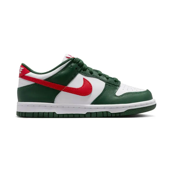 Nike - Boy - GS Dunk Low BG - Fir/University Red/White
