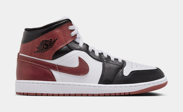 Jordan - Men - Air Jordan 1 Mid SE - White/Black/Dark Pony