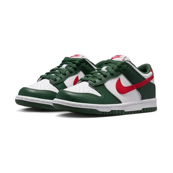 Nike - Boy - GS Dunk Low BG - Fir/University Red/White