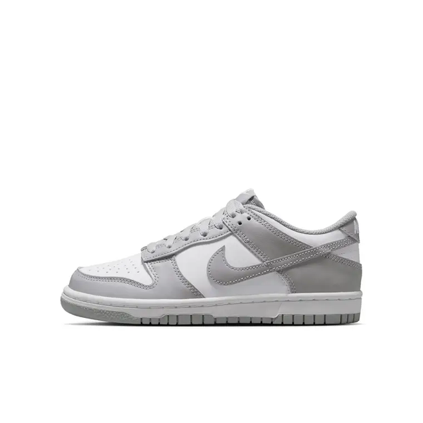 Nike - Boy - GS Dunk Low - White/Smoke Grey/White