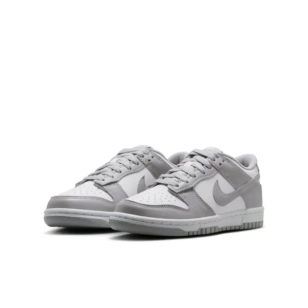 Nike - Boy - GS Dunk Low - White/Smoke Grey/White