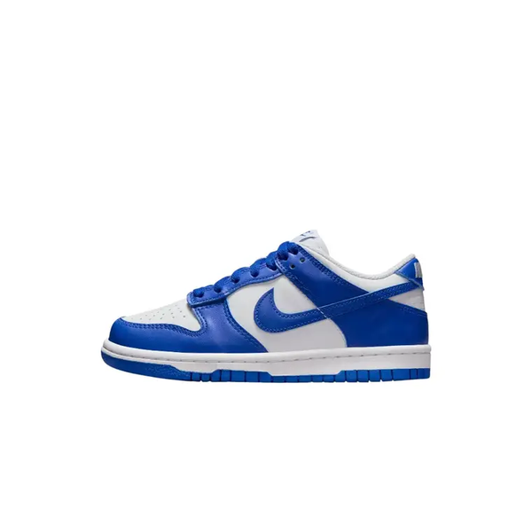 Nike - Boy - GS Dunk Low - White/Hyper Royal