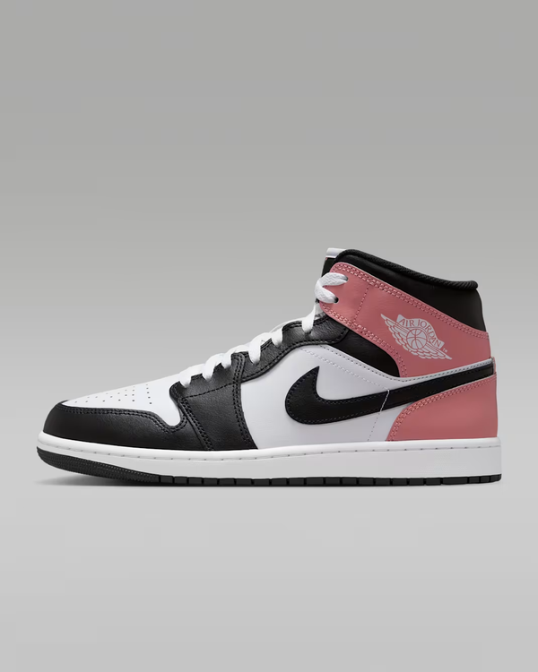 Jordan - Men - Air Jordan 1 Mid - White/Black/Rust Pink