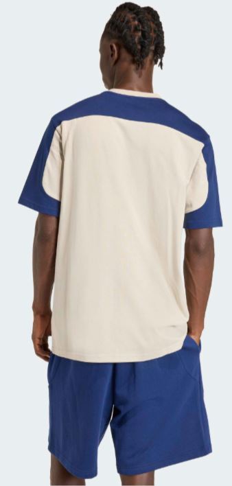 adidas - Men - Collegiate Tee - Beige/Blue