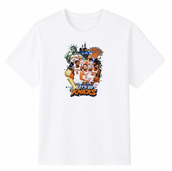 Nohble - Men - New York Knicks Big Art Tee - By Nover - White