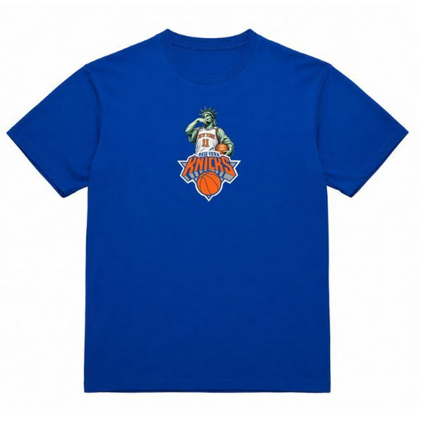 Nohble - Men - New York Knicks Liberty Tee - By Nover - Royal Blue