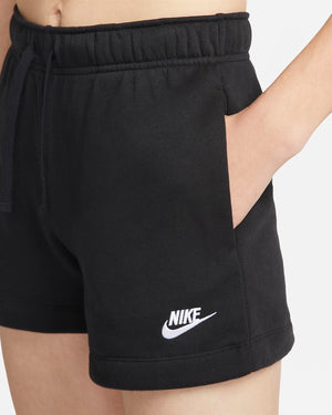 Nike - Women - Club Fleece Short - Black/White