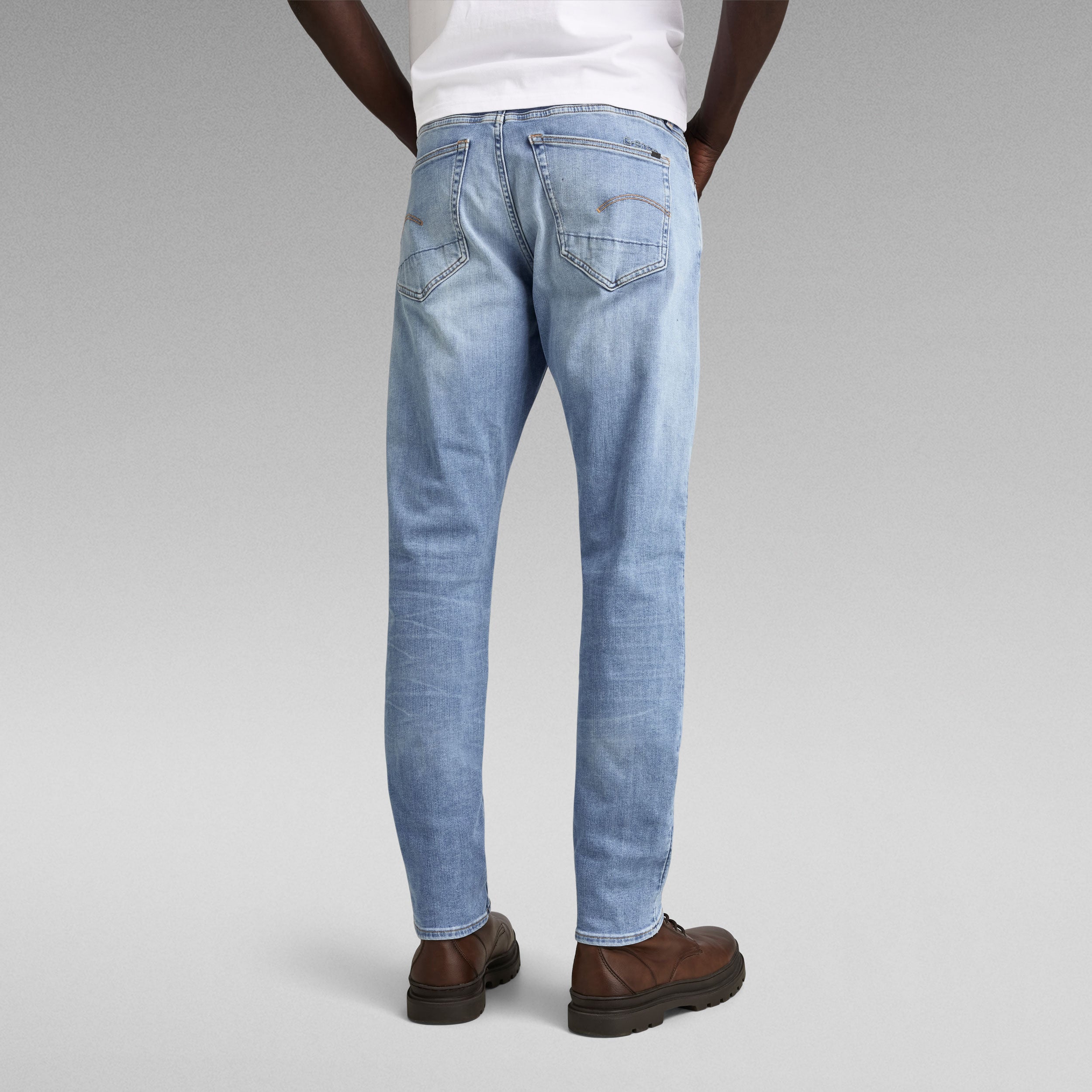 G-STAR INC Men 3301 Slim Jeans Aged Indigo