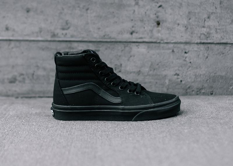 VANS Boy Sk8 Hi Black Mono