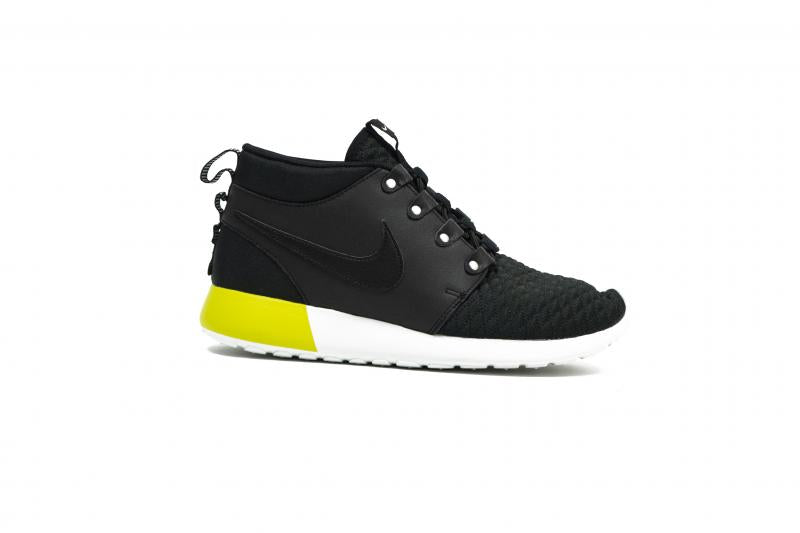 - Men - Roshe Run Sneakerboot - Black/Grey/Yellow - Nohble