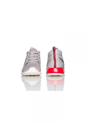 NIKE - Men - Roshe Run Mid Sneakerboot - Grey/White/Red