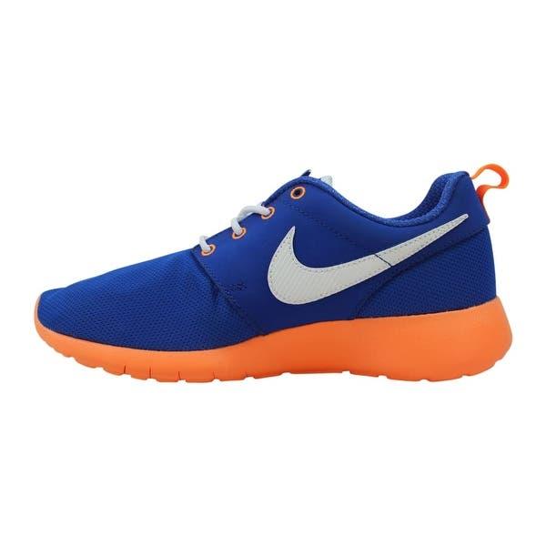 Nike roshe run blue and orange Clearance