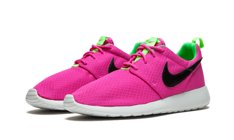 Nike roshe grey and pink clearance