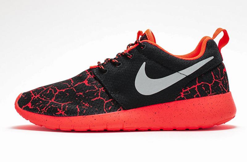 Nike roshe run red and black Clearance