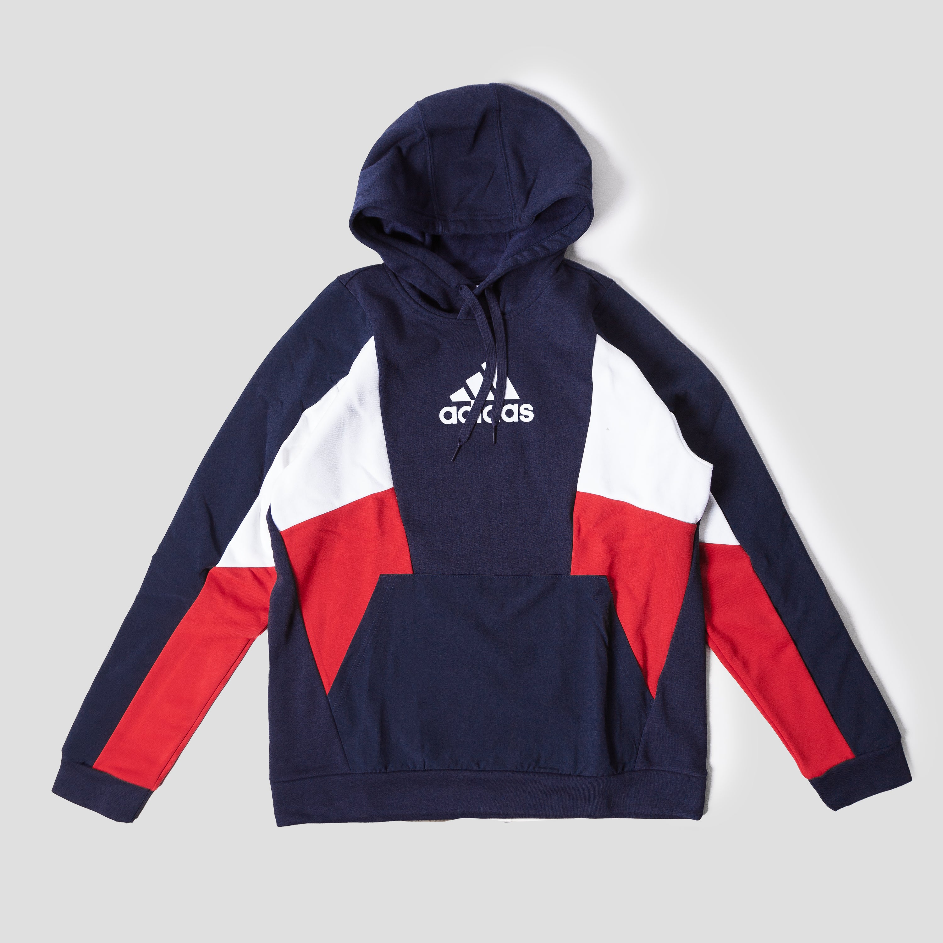 adidas Men Essentials Colorblock Pullover Hoodie Legend Ink