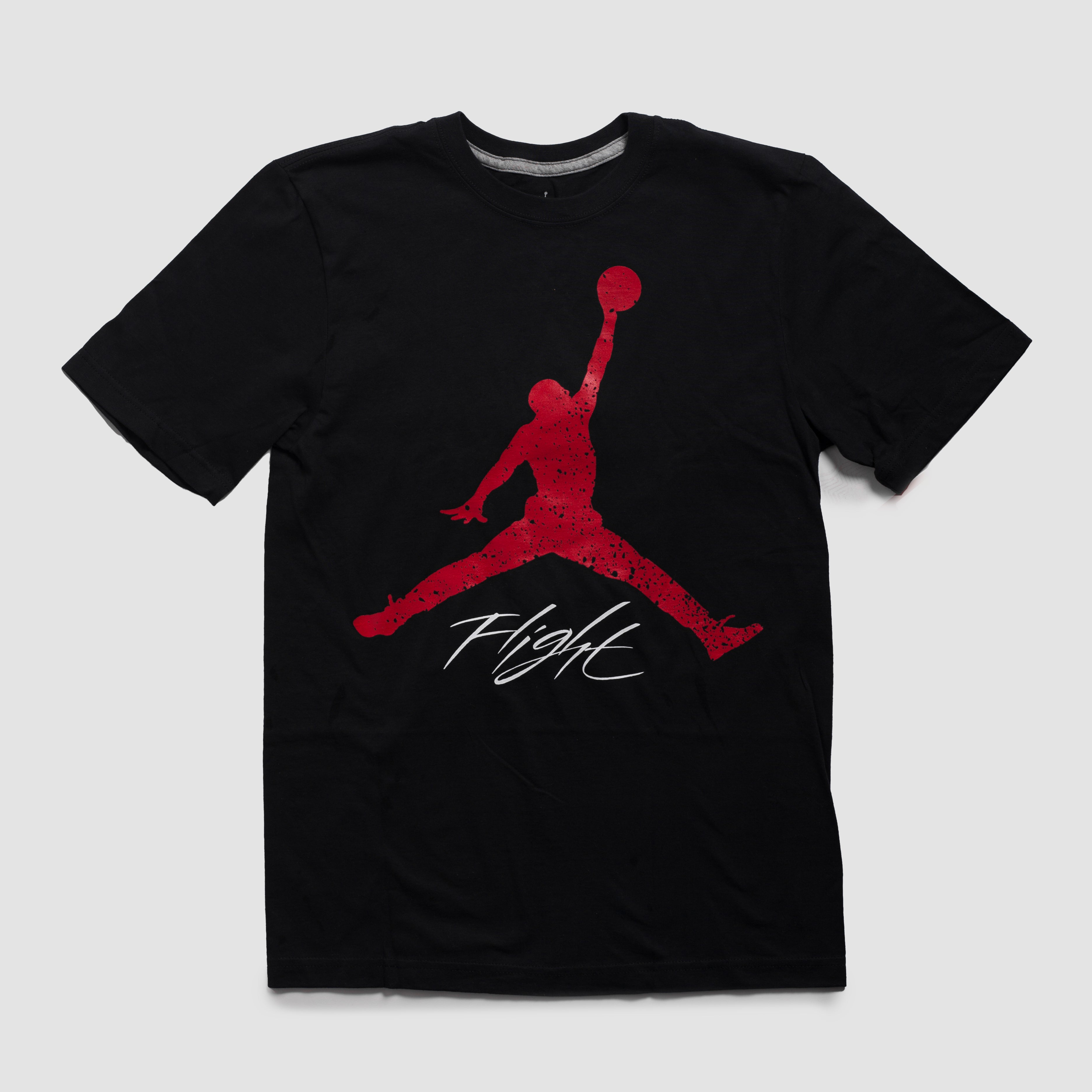 Vintage - Men - Jordan Logo Flight Graphic Tee - Black/Red/White
