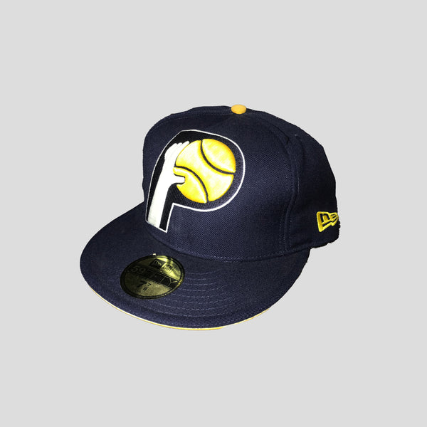Vintage - Men - New Era Indiana Pacers Fitted Cap - Navy/Yellow