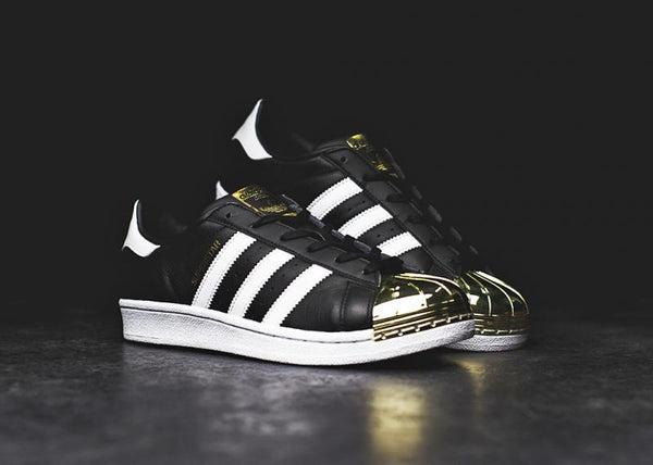 adidas W Superstar - Black/Gold/White