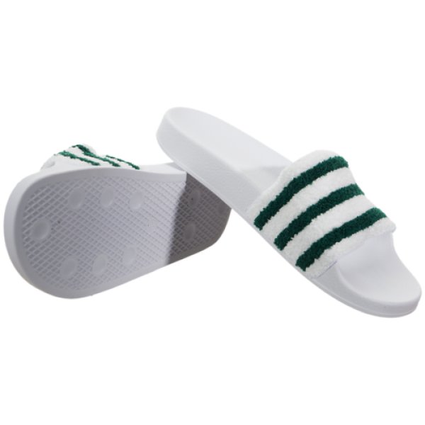 adidas Adilette - White/Green