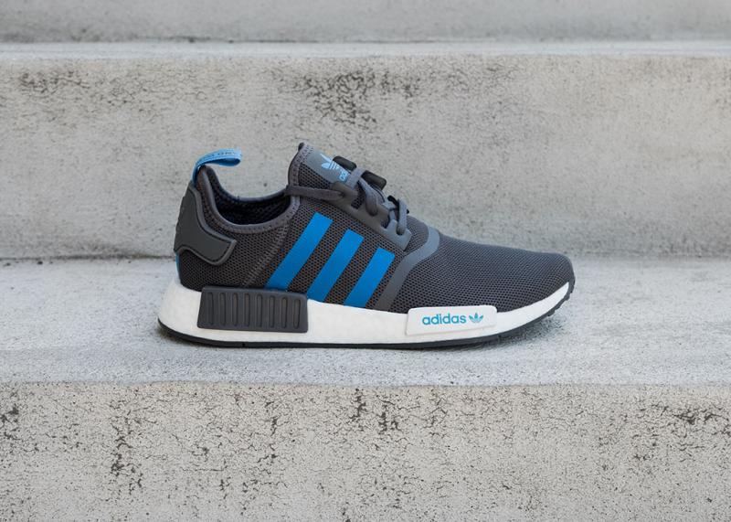 Adidas nmd r1 grey blue Clearance