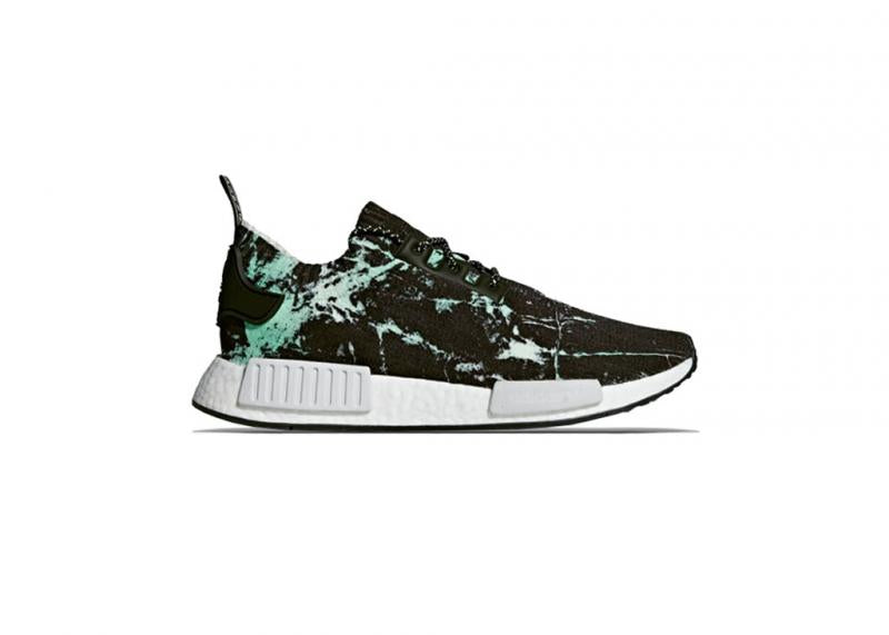 NMD R1 - Black/White/Green Nohble