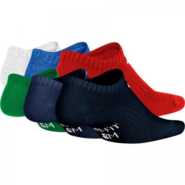Nike - Accessories - Youth No-Show Socks (6 Pair) - Multi-Color