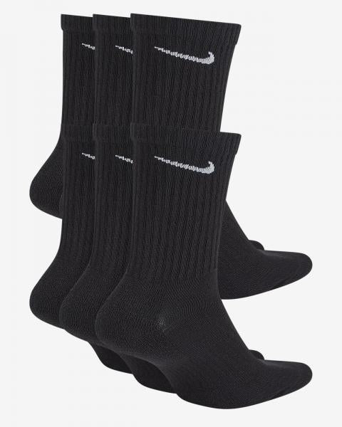 Nike - Accessories  - Everyday Cushion Crew Socks (6pk) - Black/White