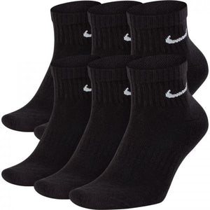Nike - Accessories  - Everyday Cushion Ankle 6pk - Black/White