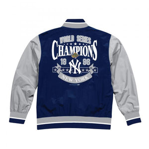 Mitchell & Ness - Men - New York Yankees Color Split Jacket - White/Grey/Blue 2XL