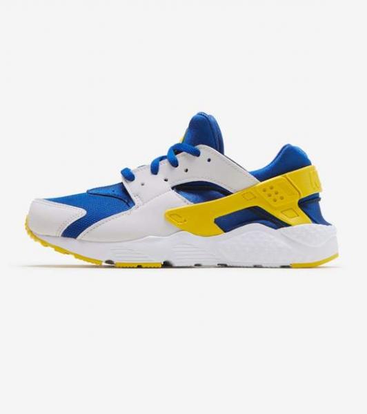 HOT Nike Huarache Run Huarache Blue And Gold Nike PS Air