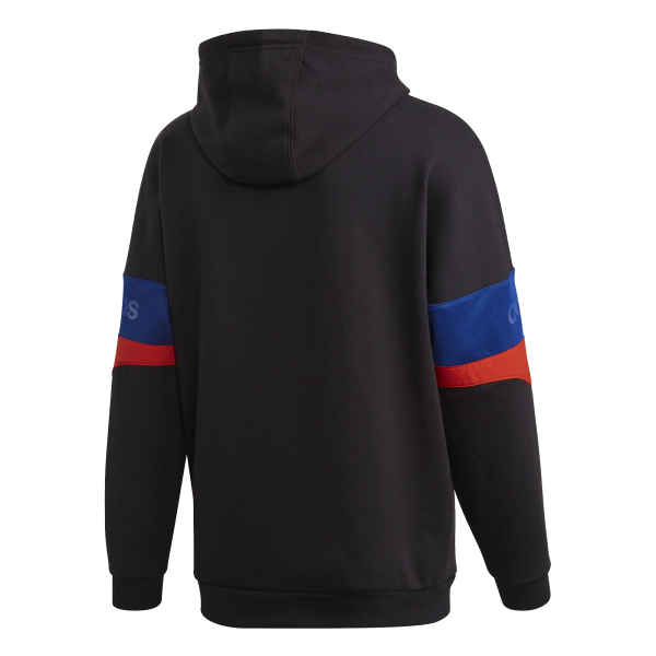 adidas Men Three Stripes TRF Hoody Black Core Red Collegiate Roy