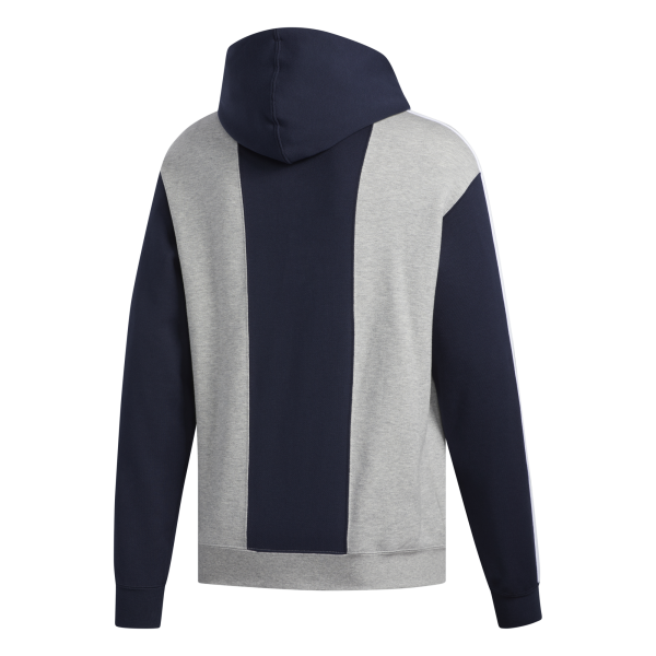 adidas Men Off Court Trefoil Pullover Hoody Medium Grey Legend I