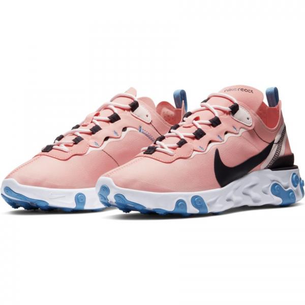 Nike react element 55 women's pink and blue Clearance