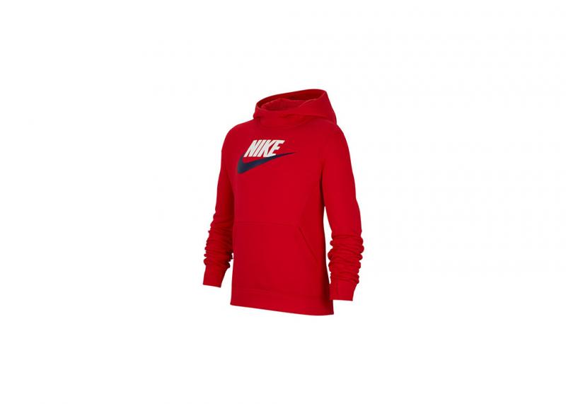 Nike Boy Po Hoodie Club Flc Hbr University Red – Nohble