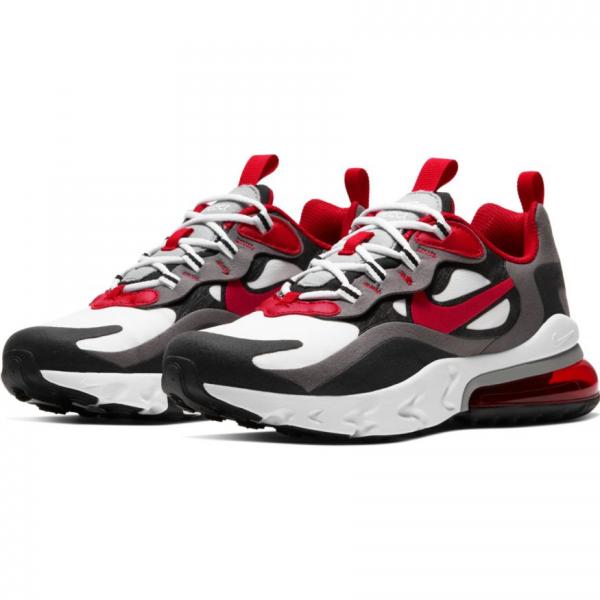 Nike Air Max 270 React Black/University Red-White/Iron Grey Men's Shoe -  Hibbett