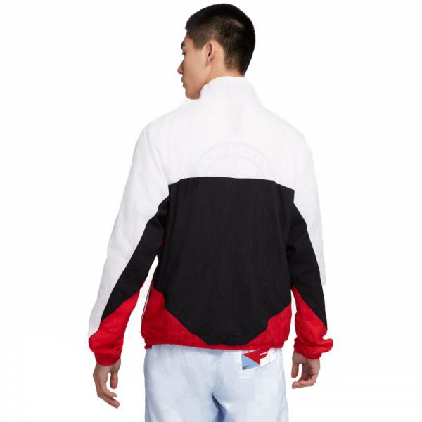 White and red top nike jacket