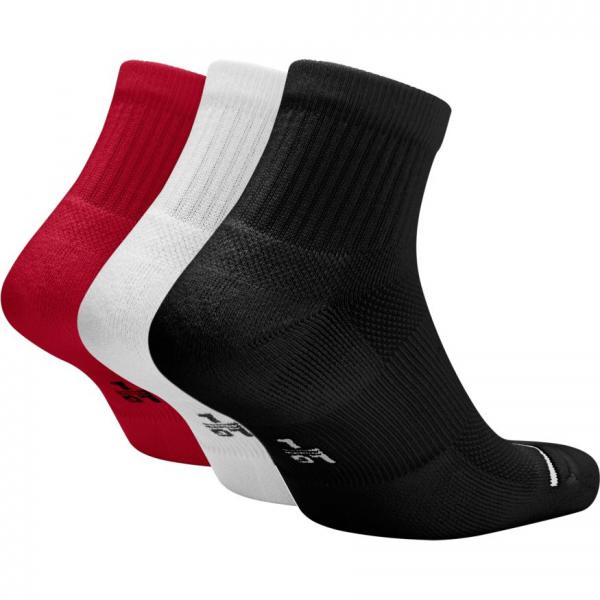 Jordan - Men - Jumpman High-Intensity Quarter Sock (3 Pair) - Black/White/Gym Red