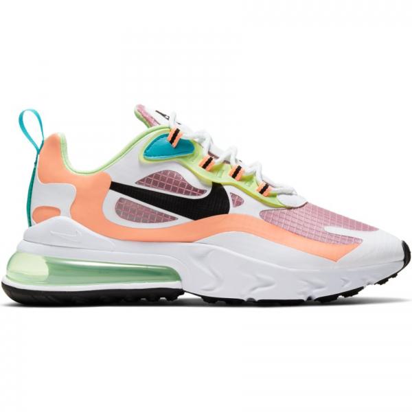 Nike air max 270 react women's white and pink Clearance