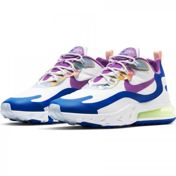 Nike Air Max 270 React Easter Men's Shoes White-Purple Nebula cw0630-100 