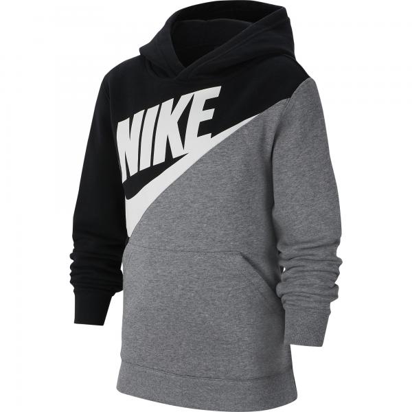 Nike Boy Amplify Pullover Hoodie Black/Carbon Heather/White