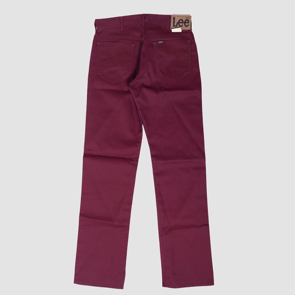 Vintage - Men - Lee Chalkstripe Trousers - Burgundy/Grey