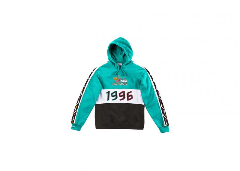 MITCHELL NESS Men ASG 96 Leading Scorer Hoody Teal/White