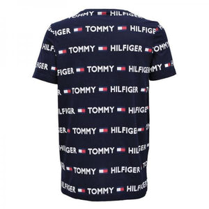 Tommy Hilfiger - Men - Allover Logo Tee - Navy