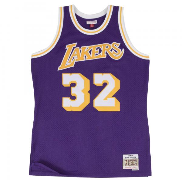 MITCHELL & NESS - Men - Magic Johnson '84 Los Angeles Lakers Swingman Jersey - Purple