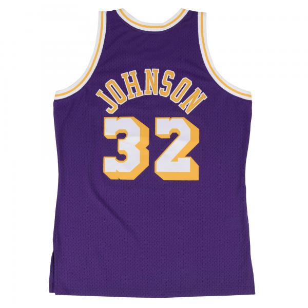 Men's Mitchell & Ness Magic Johnson White Los Angeles Lakers