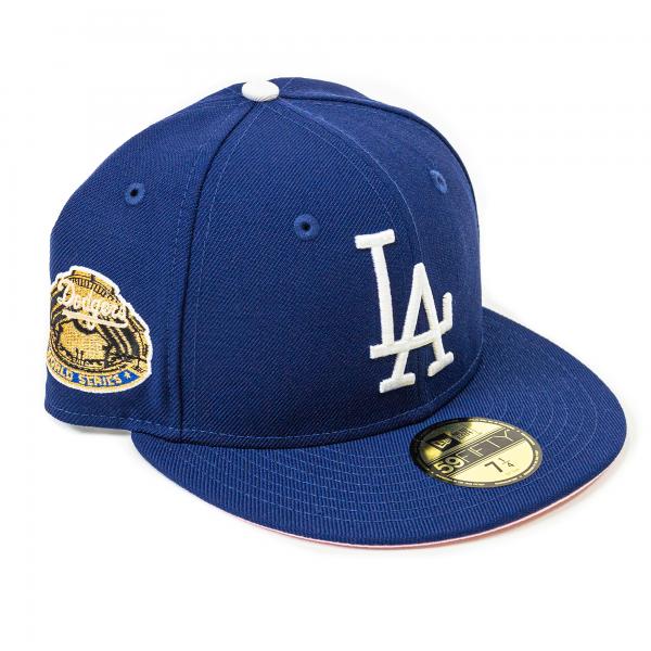 NEW ERA - Accessories - LA Dodgers 1963 WS Pink Brim Fitted - Navy/Pin -  Nohble