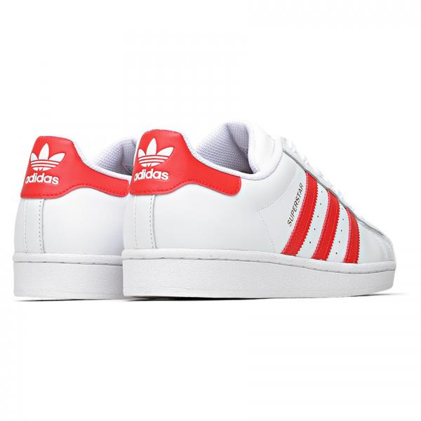- Nohble White/Red/Gold Superstar - adidas